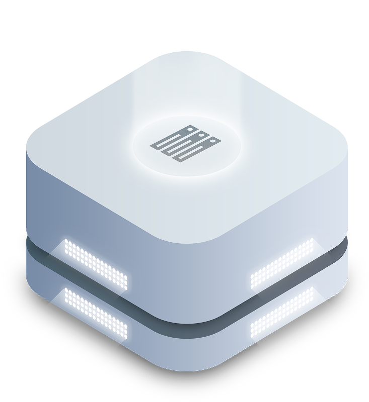 Two-layer server graphic